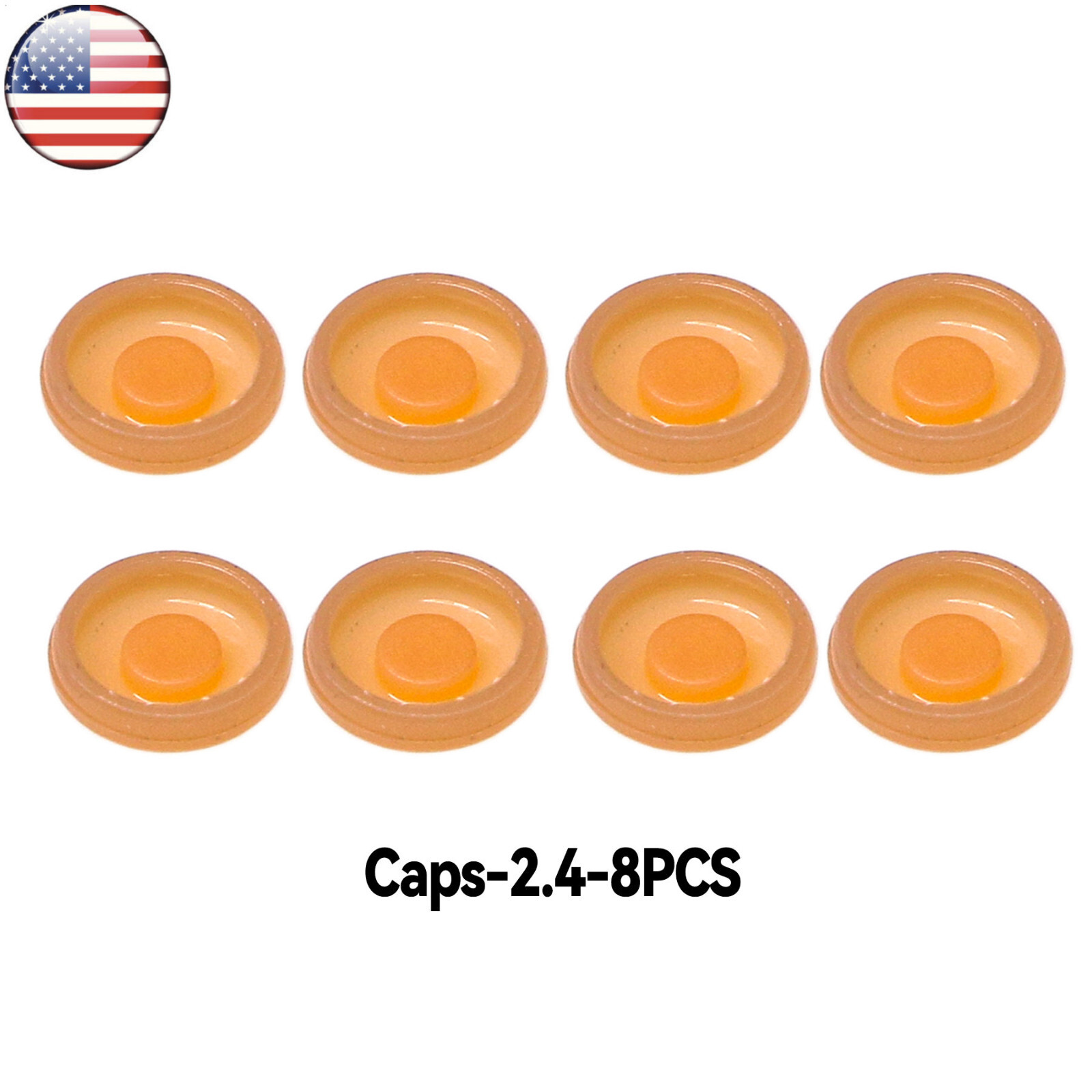 US 8PCS Dental 2.4 lbs Overdenture Caps for Attachment Implant Locator Abutment