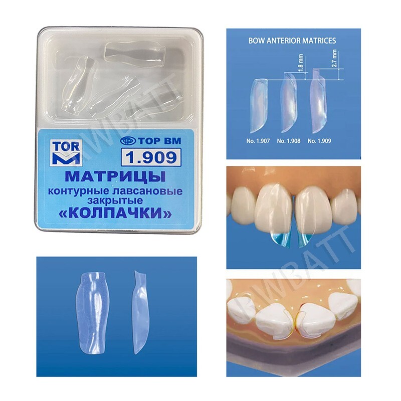 Dental Clear Matrix TOR VM Anterior Matrices Bow BT Matrices Fits Bioclear L/M/S