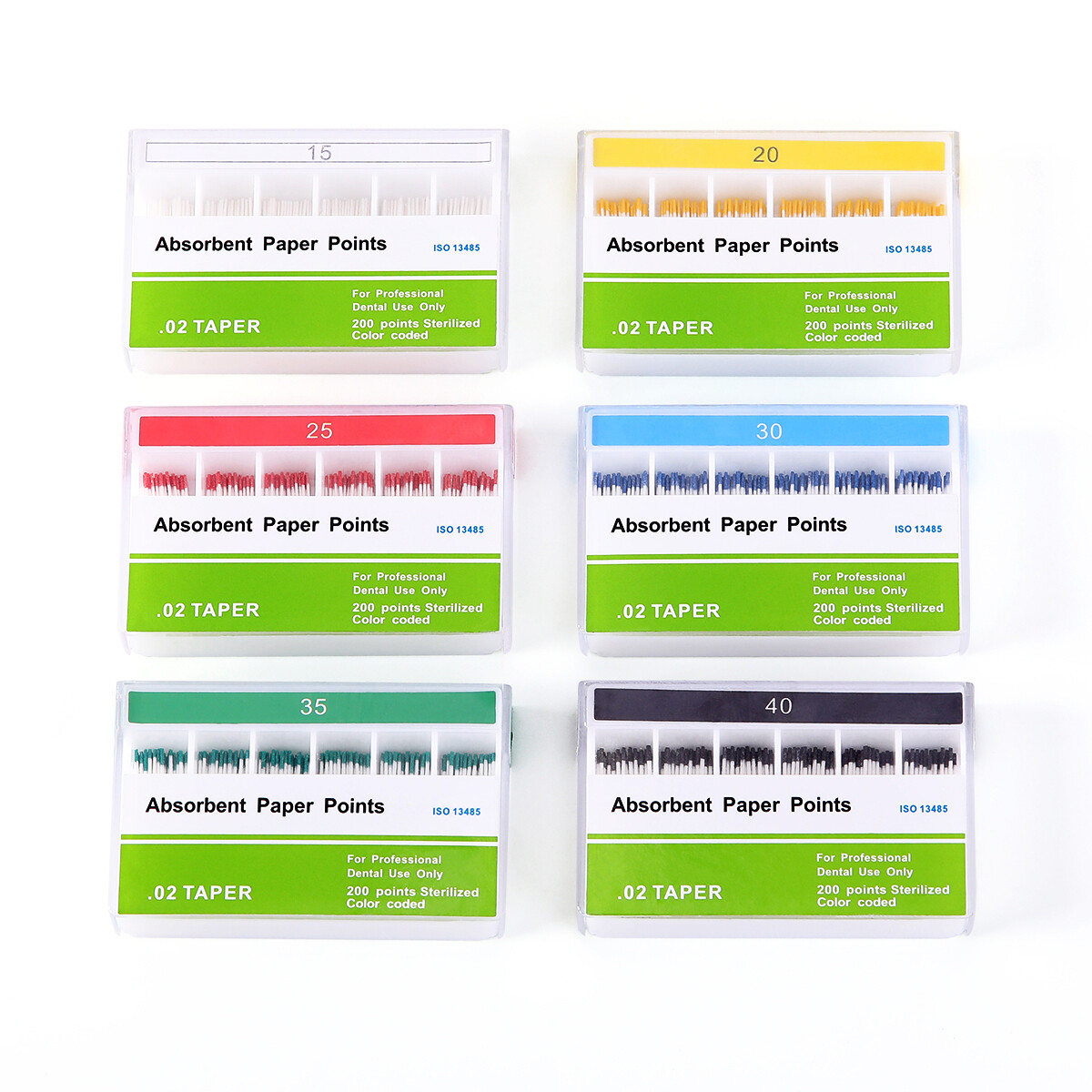 Dental Eododontic Absorbent Paper Points/Gutta Percha Points For Endo Root Canal