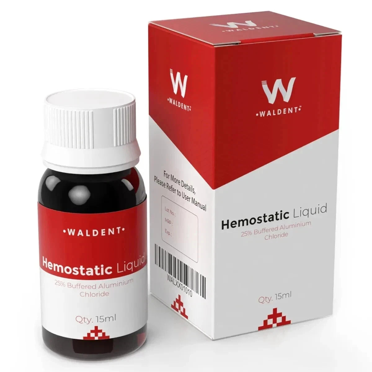 Waldent Hemostatic Liquid 25% Aluminum Chloride 15ml For Dental Use (Free Ship).
