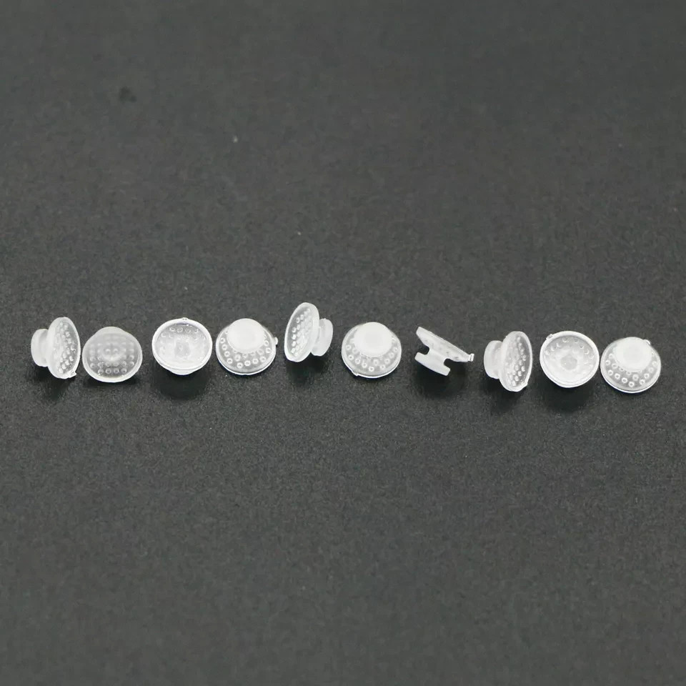10Pcs/pack Dental Ortho Ceramic Clear Lingual Button Bondable Round Composite