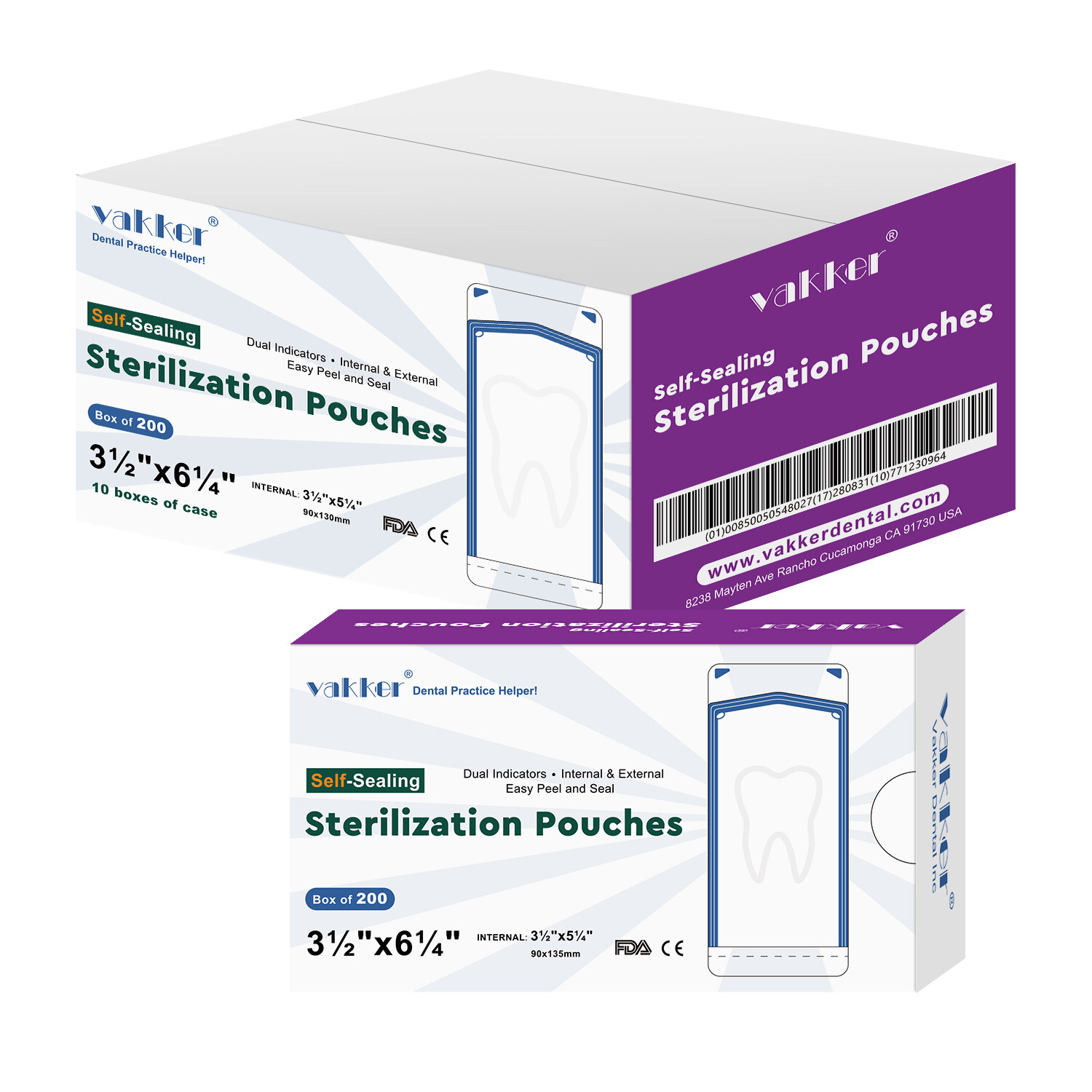 All size Self Sterilization Pouches Autoclave Sterilizer Bag Dental Tattoo Nail