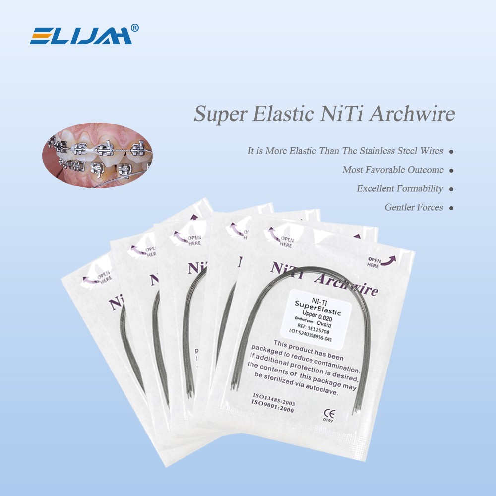 Dental Super Elastic Niti Round Arch Wires Arch Wire for Bracket Braces Alambre