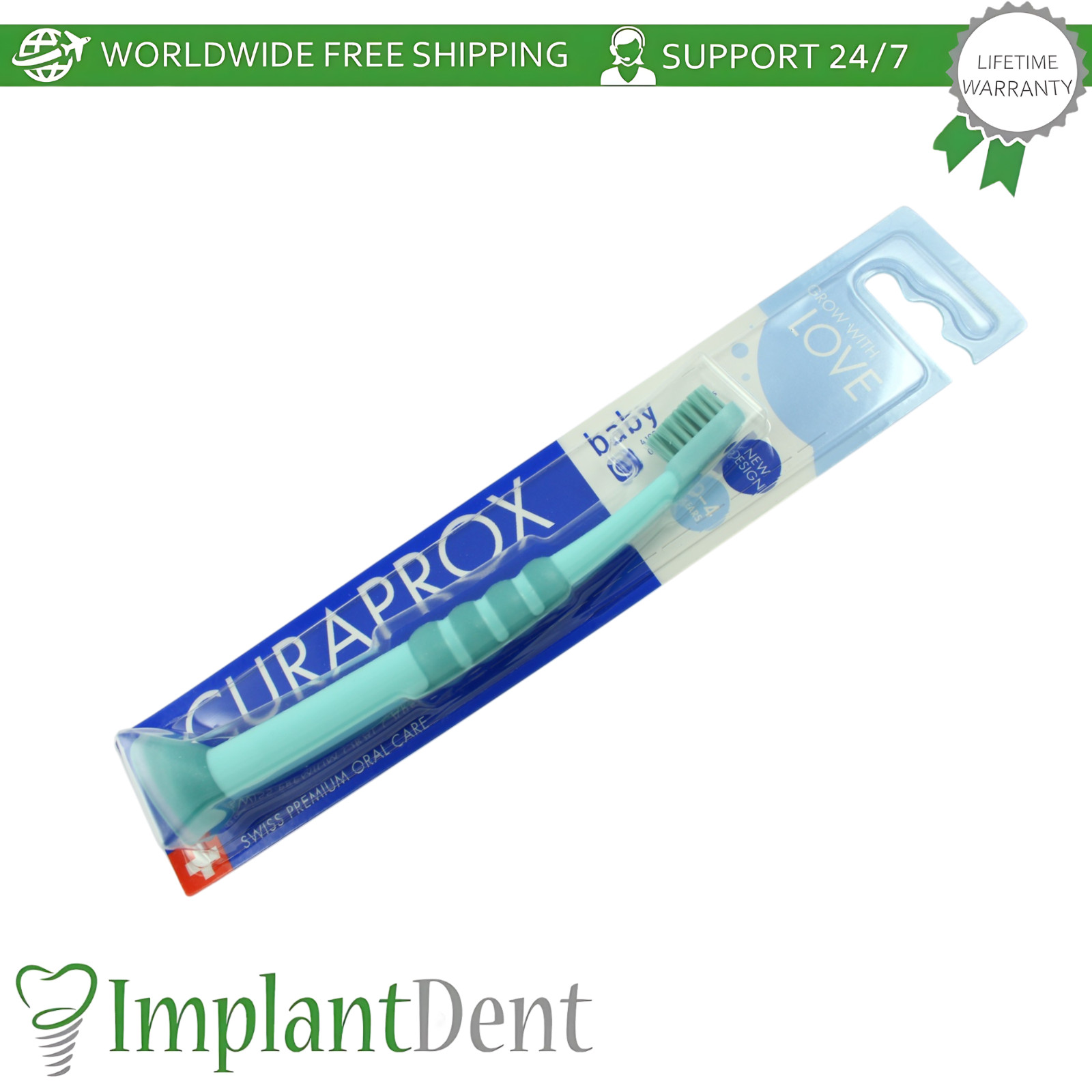 Dental Baby Ultra Soft Toothbrush 0-4 Years Gentle First Teeth Care Curaprox