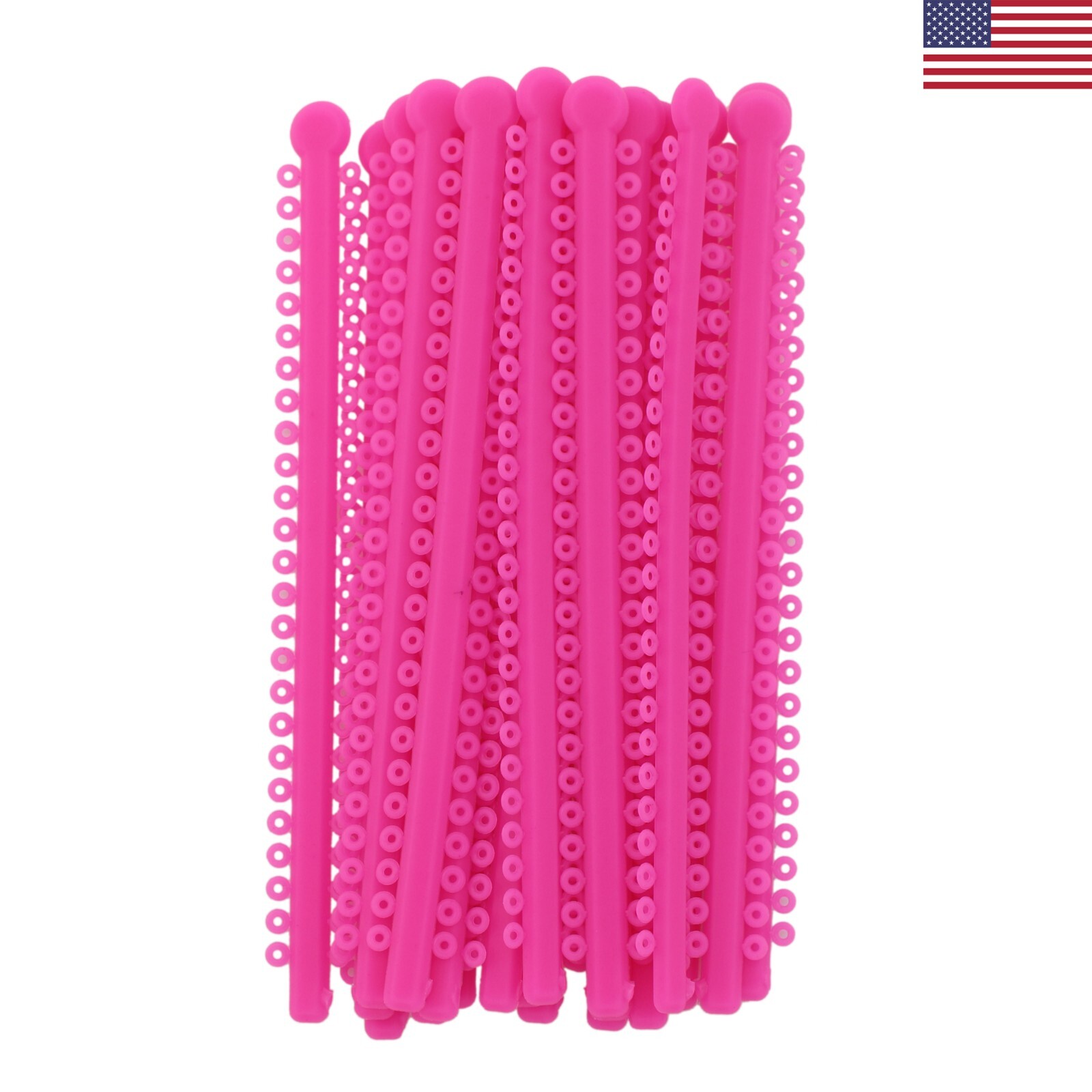 Dental Orthodontic Ligature Ties 1040 Pc Multi-Colors Super Elastic Rubber Bands