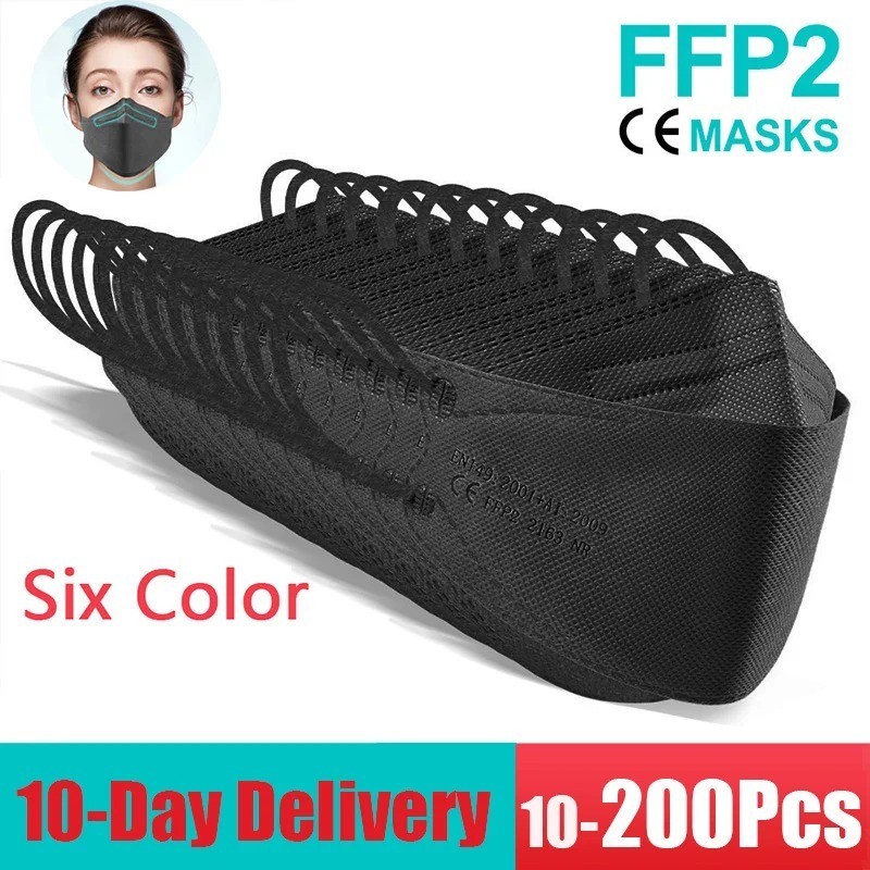 KN95 Face Mask Disposable Adults – 10 Pack 5 Layer Protection Adjustable KN95