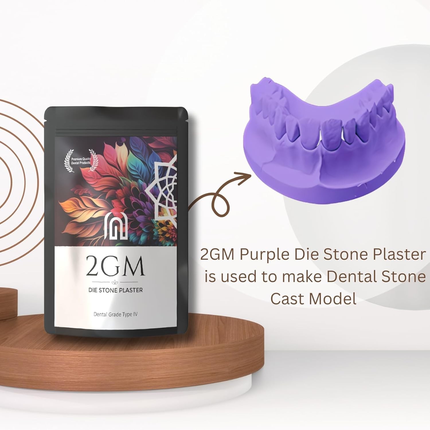 Dental Die Stone Powder Type IV Purple 3Kg for Casting Models and Labs