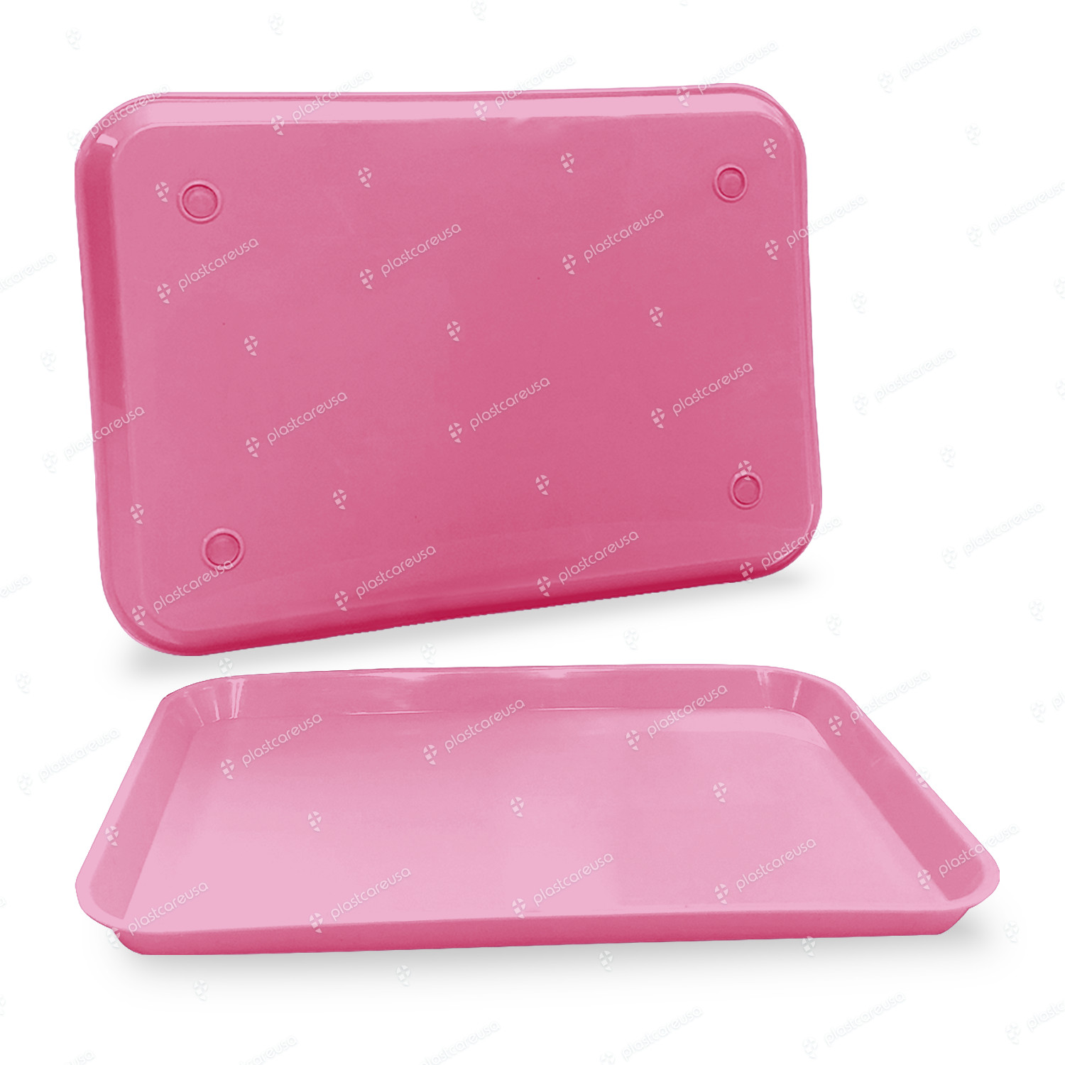 12 Pink Dental Plastic Instrument Trays, Size B Autoclavable (Individual Sealed)