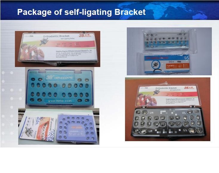 5 Orthodontic Self Ligating Metal Brackets Roth/Mbt /Edgewise .018”/.022 (FDA)