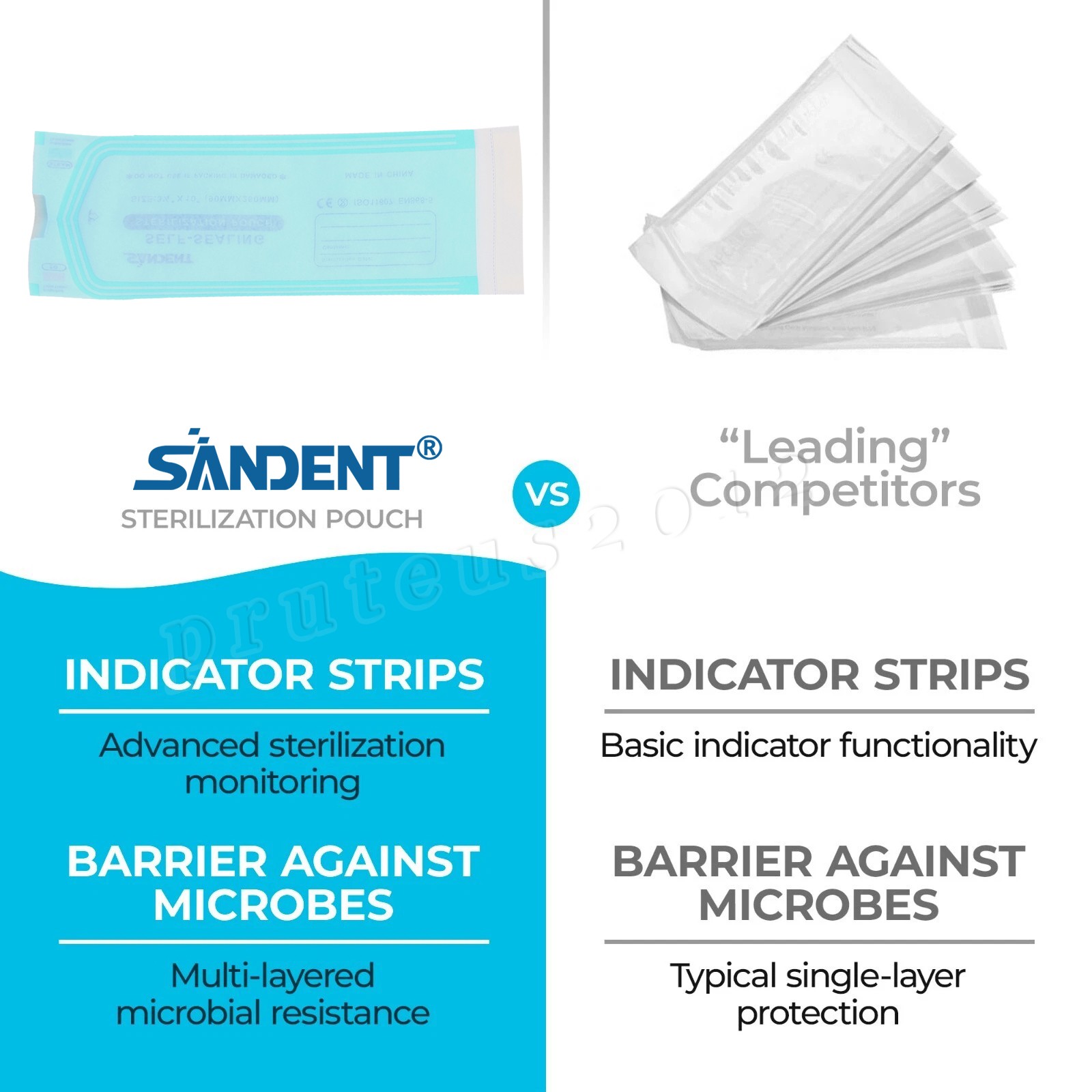 400 3.5″ x 10″ Self-Sealing Sterilization Pouch Tattoo Dental Pouches