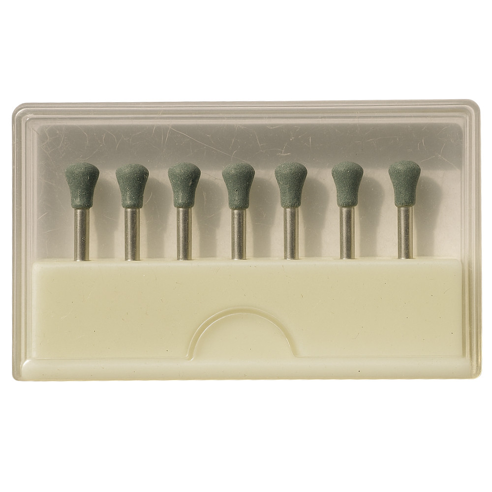 Dental Round FG GREEN Mounted Stones Abrasive Point RD-1 1500RPM 12/PK USA