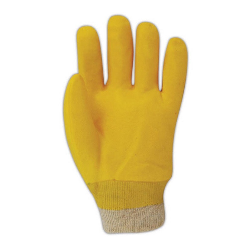 Magid Multimaster Smooth Finish Pvc Gloves Cotton Liner And Knit Wrist Cuff 12