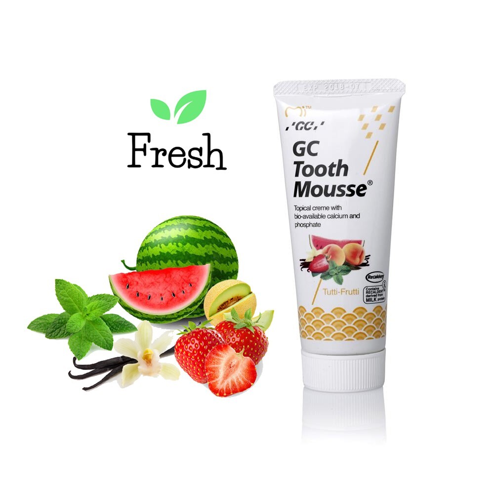 Dental GC TOOTH MOUSSE Topical Tooth Creme 40gm Pack – VARIOUS FLAVOUR