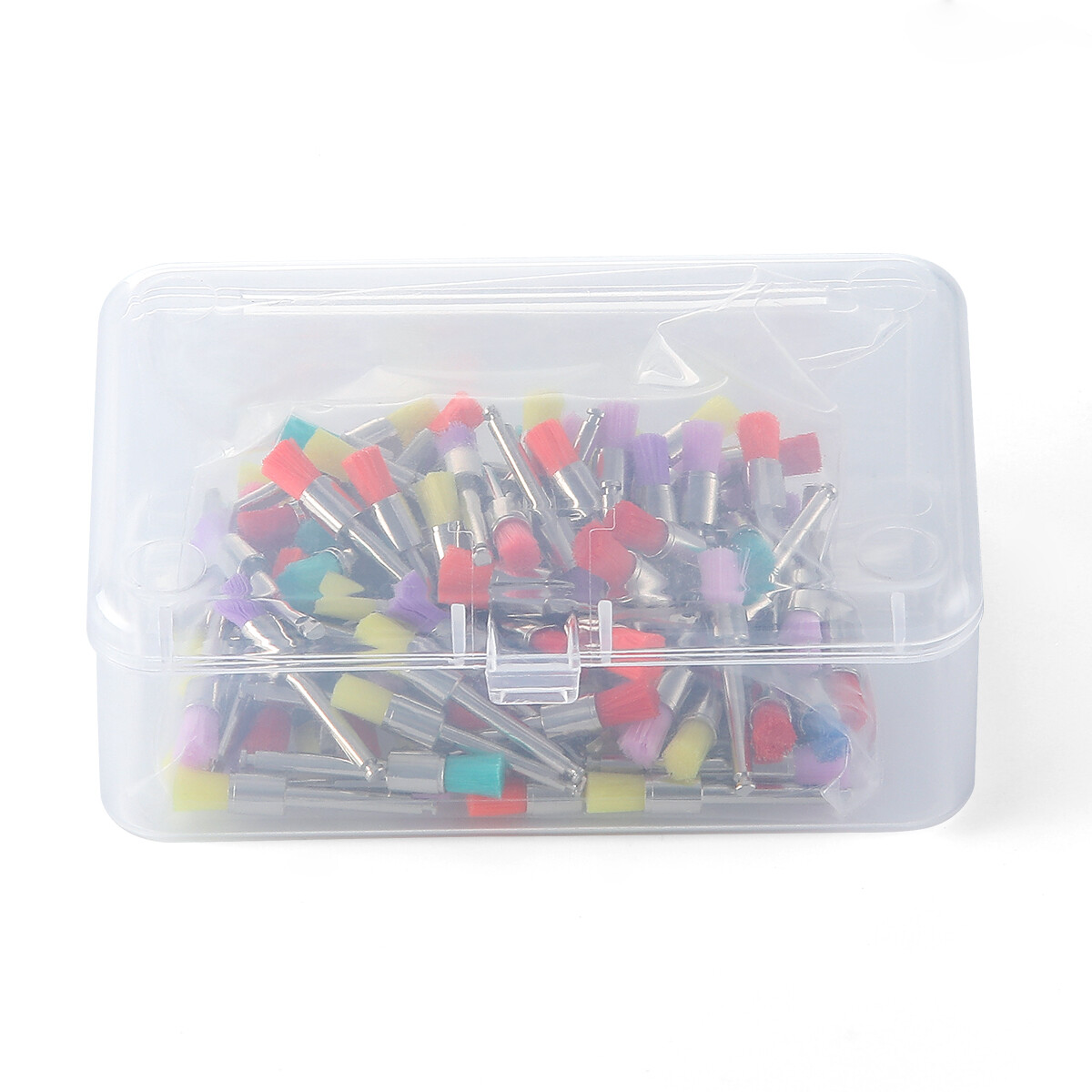 100pcs/Box Dental Polishing Polisher Prophy Brush Bowl Flat Type Colorful Nylon