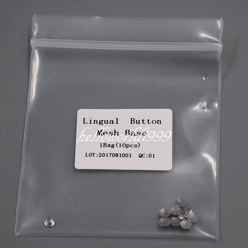 50 Pcs Dental Supplies Orthodontic Ortho Lingual Buttons for Bondable Round Base