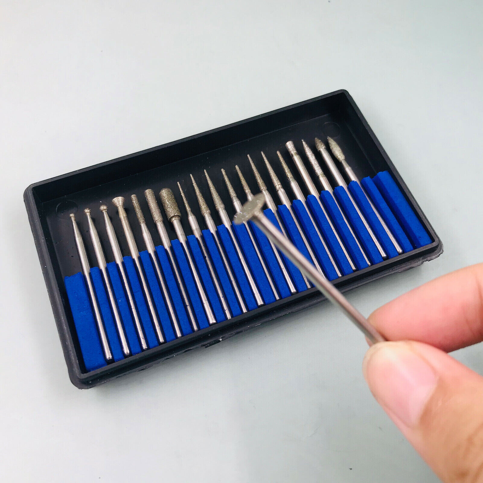20pcs Tungsten steel Carbide Burs Drill Polisher 2.35mm Dental Lab Beauty Cutter