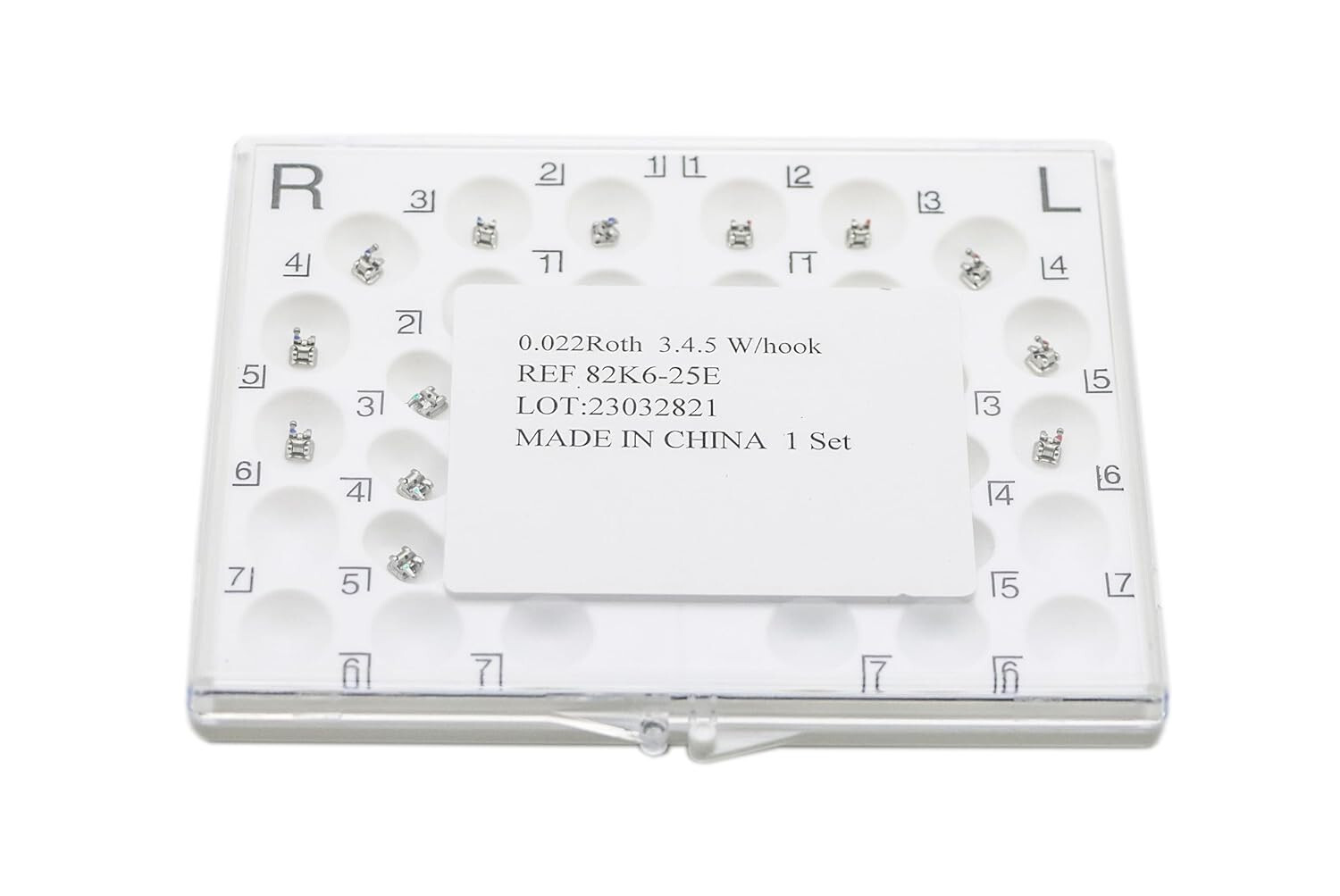 20PCS/Pack Braces, Shinye Braces Dental Orthodontic brackets ROTH-022 345 hooks