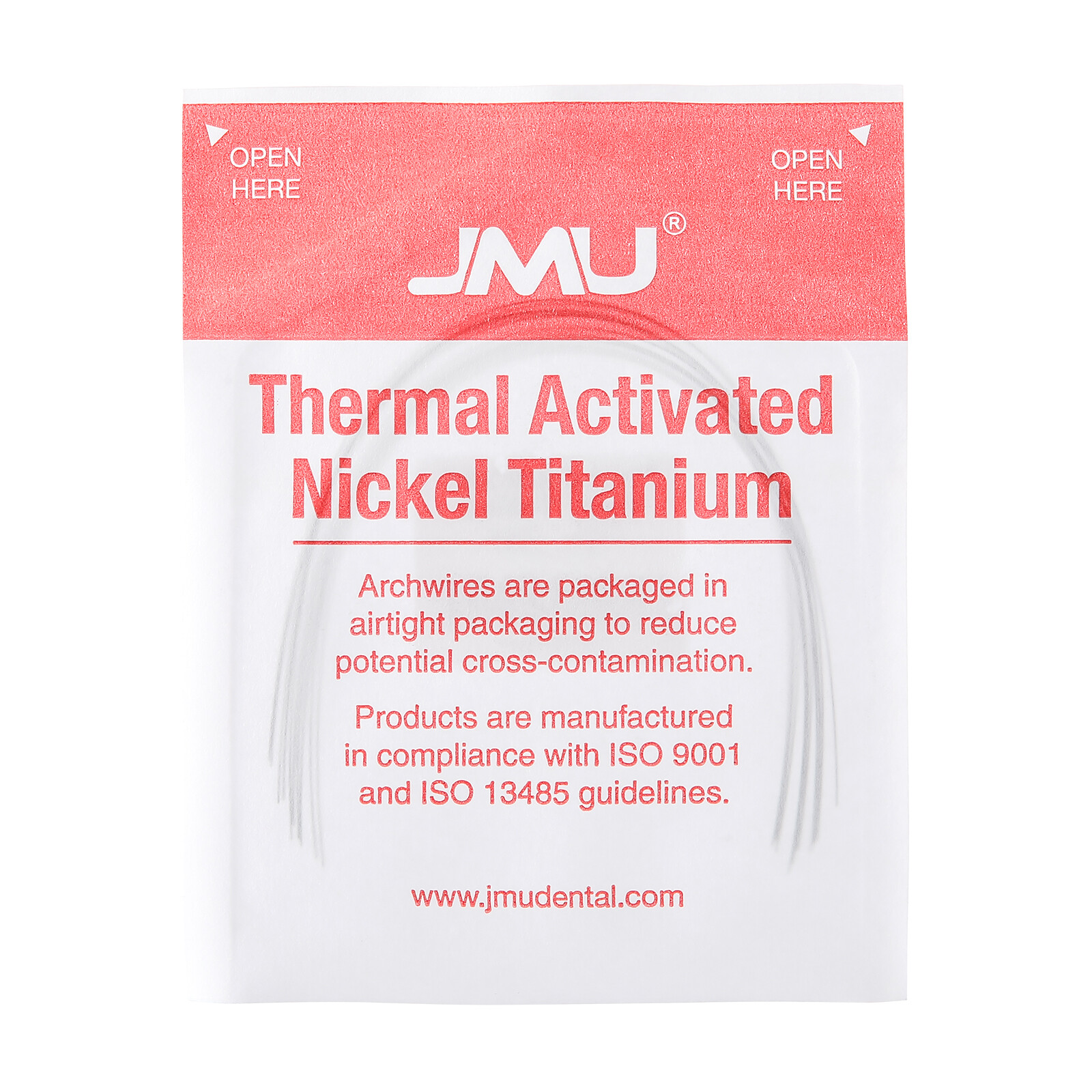 JMU 10PCS Orthodontic NiTi Archwire Thermal Activated Natural Round/Rectangular