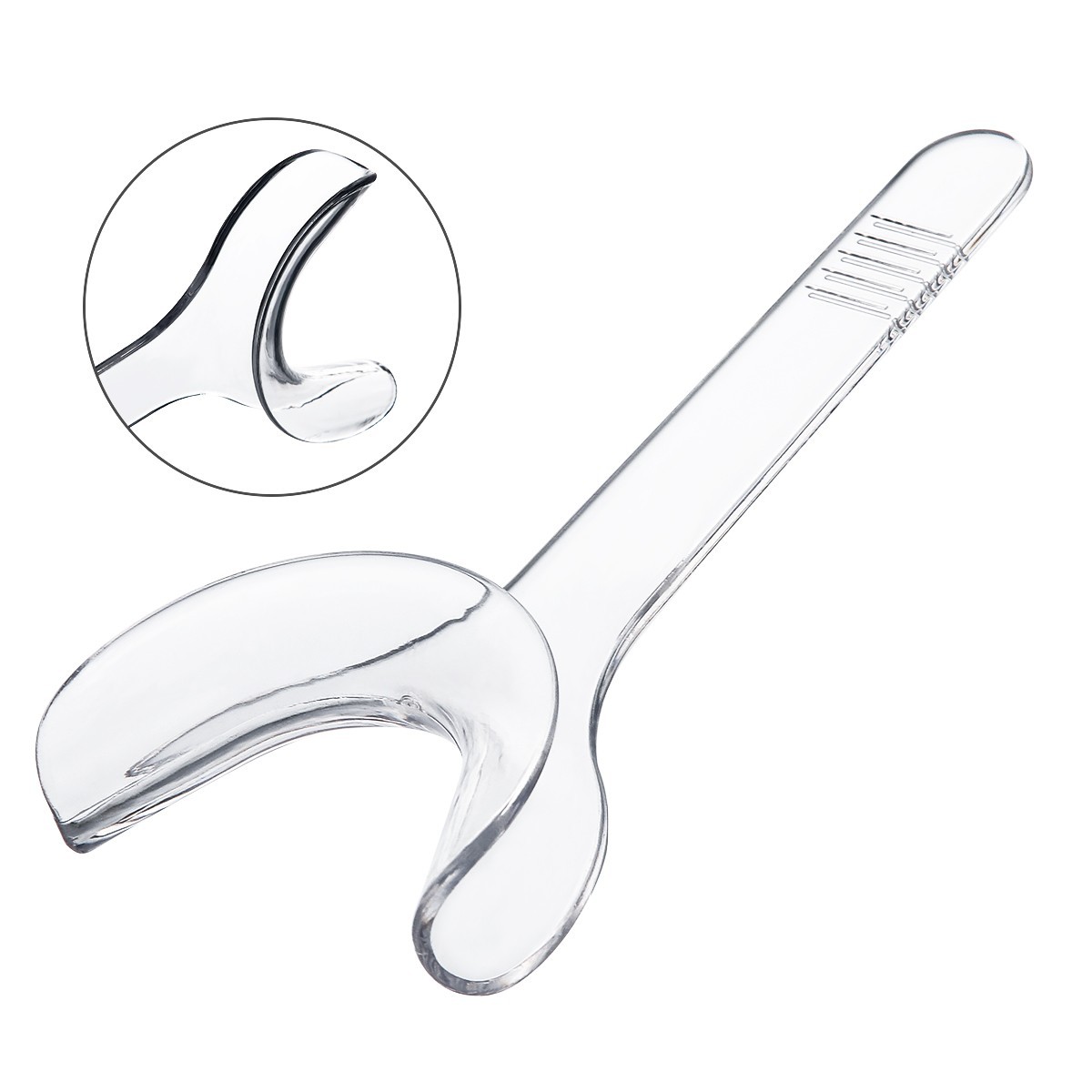 10pcs/packs Dental Autoclavable Lip Cheek Retractor T-shape Mouth Opener Clear