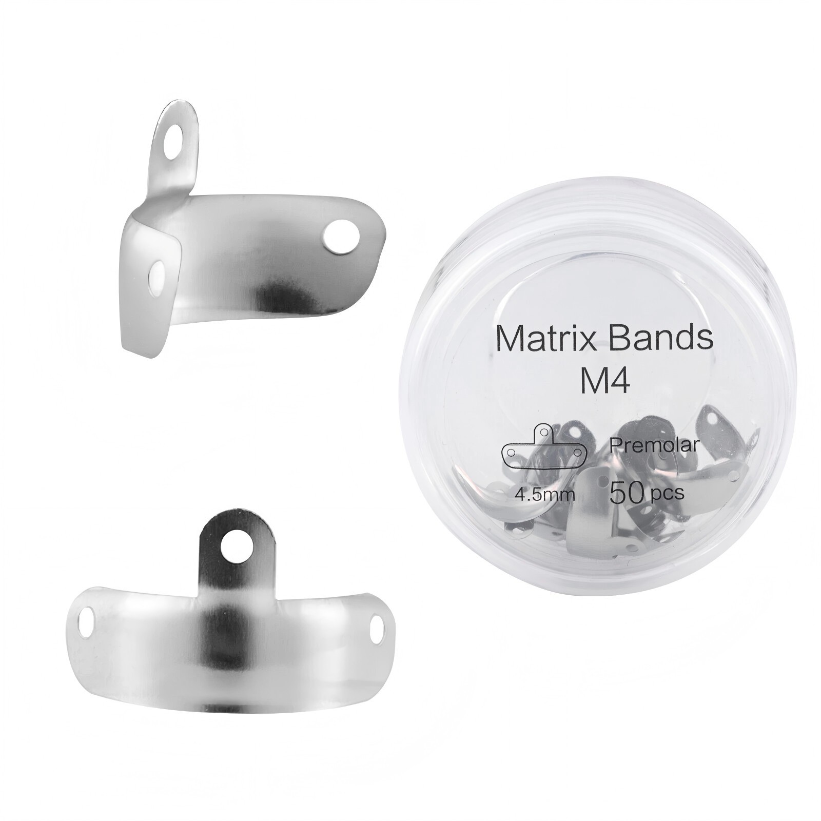 Dental Sectional Matrix Bands 4.5 5.5 6.5 Niti Retaining Rings Wedges Palodent