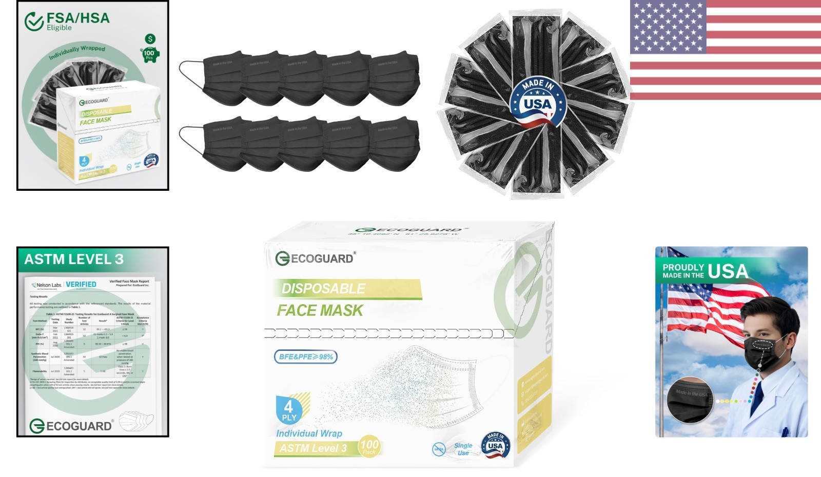 Breathable Face Masks – 4-Ply, ASTM Level 3, Perfect for Everyday Wear