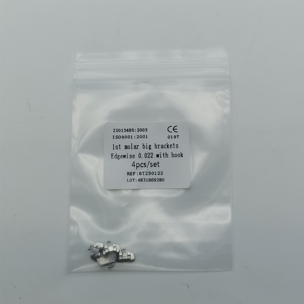 50Sets Dental 1st Brackets Molar Wide Big Bracket Orthodontic Roth MBT 022 Hooks