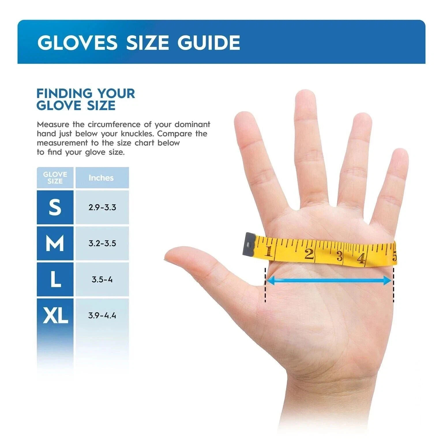 Kingfa Blue Nitrile Medical | Gloves Powder Free & Latex Free Disposable | 3 mil