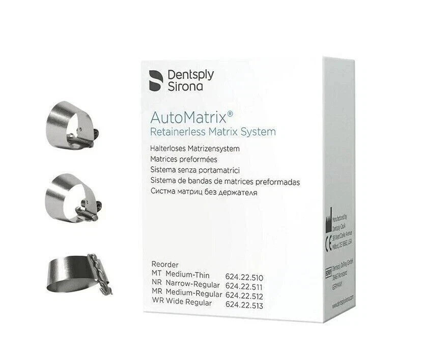Dentsply Sirona 663001 AutoMatrix Medium Regular Retainerless Matrix Bands (FS)*