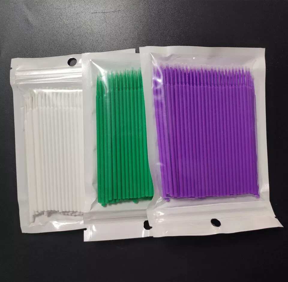 600Pcs Dental Swabs Disposable Applicators Micro Brush Stick Eyelash Extension