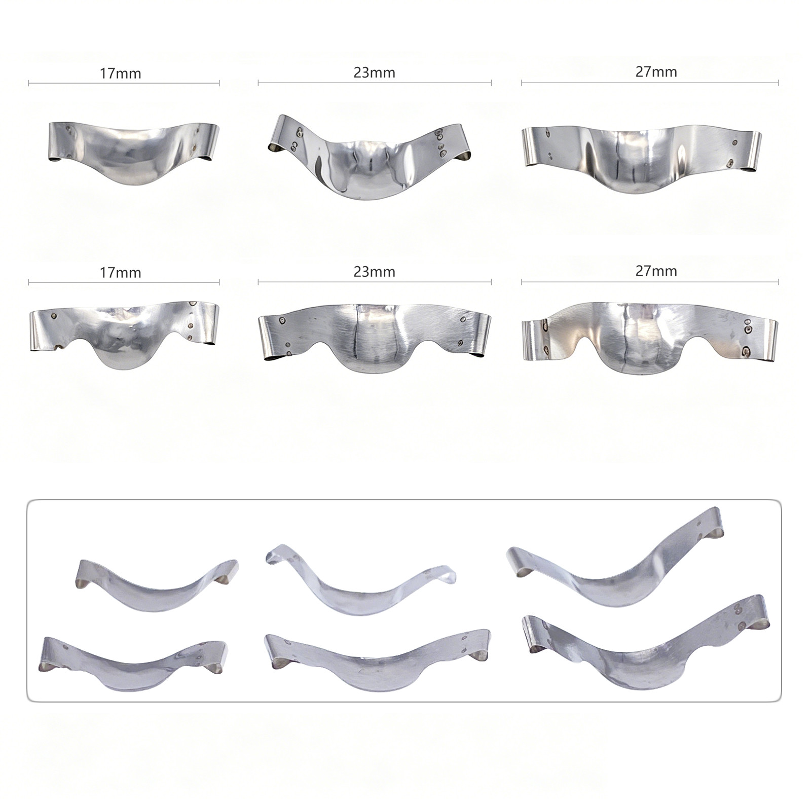 20Pcs/Pack Dental Saddle Contoured Metal Matrices Matrix Band