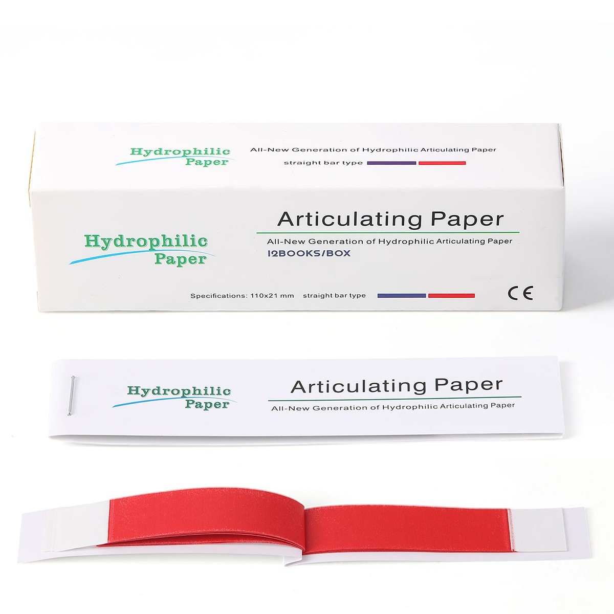AZDENT Papel dental que articula tiras hidrófobas de doble lado