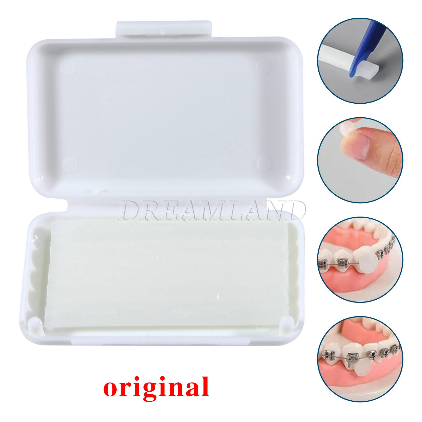 10 Packs Orthodontic WAX For BRACES Irritation – WHITE/UNSCENTED – Dental Relief