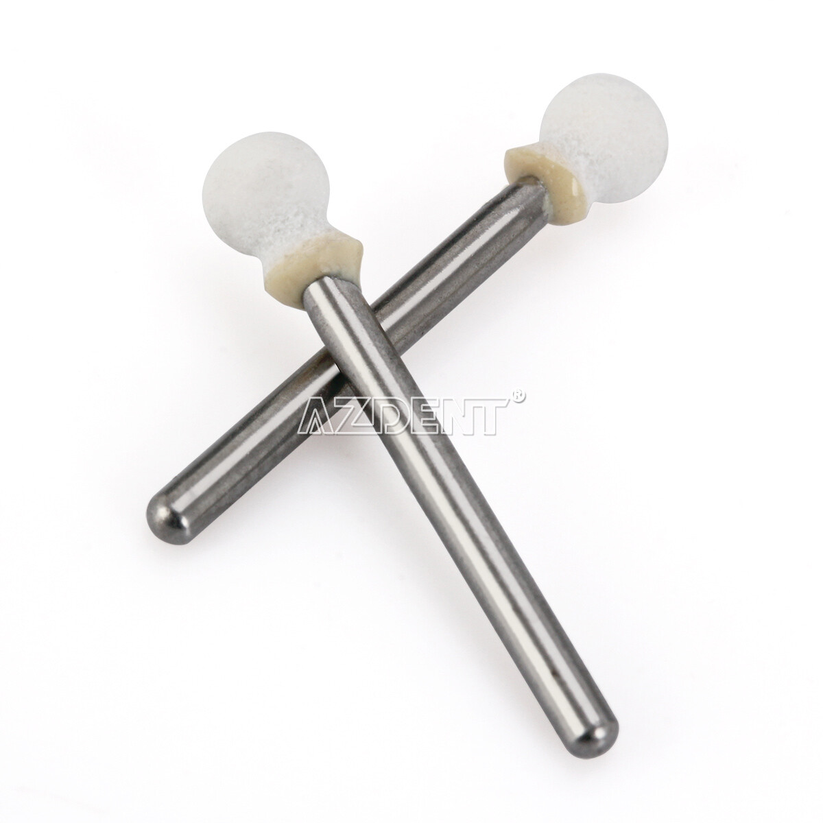 Dental White Polishing Stones Flame Cone Shape FG Burs Arkansas Stone