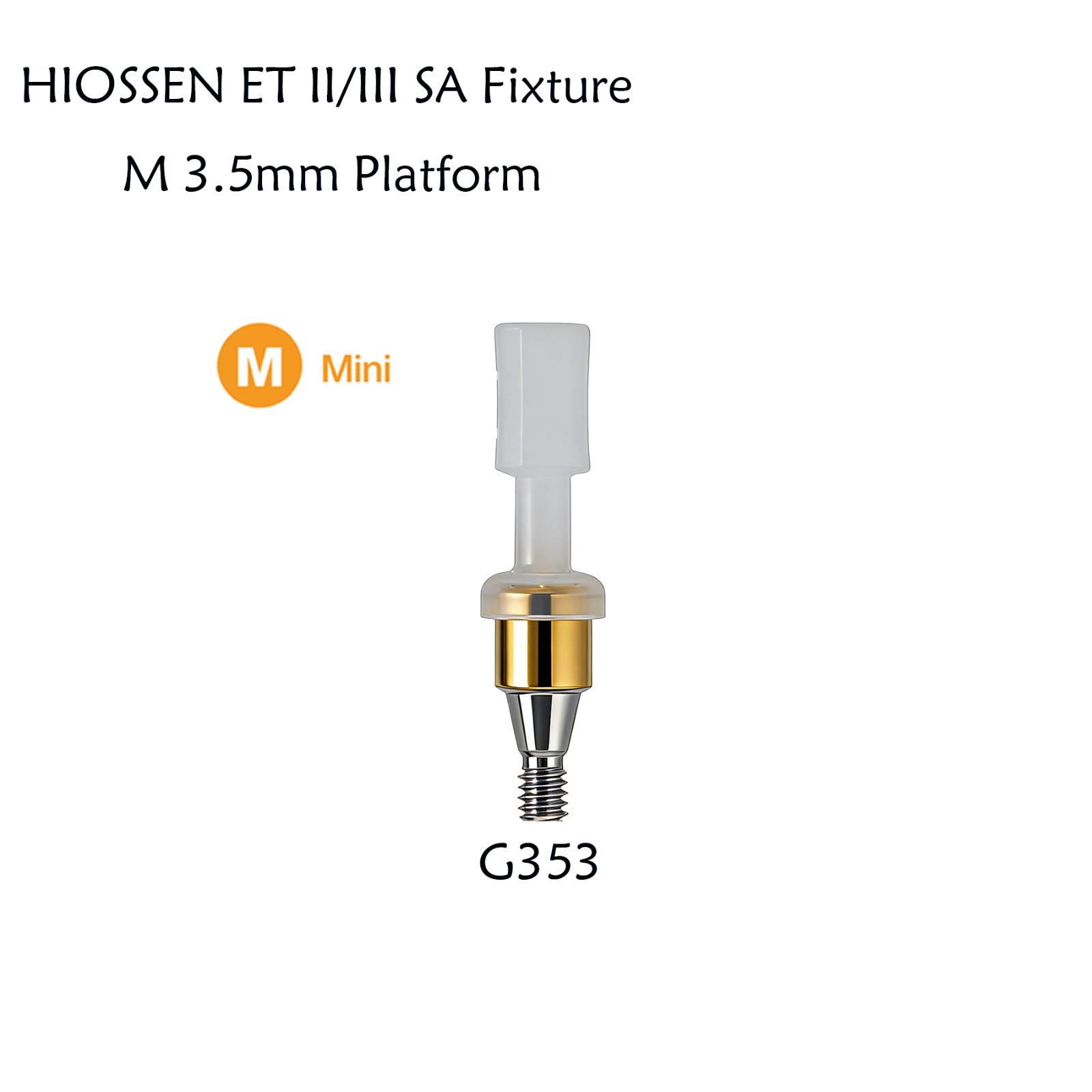 Hiossen Implant Locator Titanium Abutment 3.7mm Dia 1-7.0 mm Height Mini/Regular