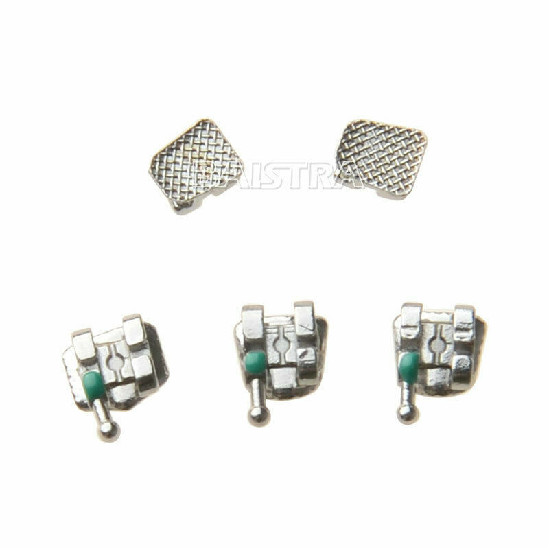 10 Packs AZ Dental Orthodontic Brackets Standard Braces MBT .018 Hooks 3-4-5