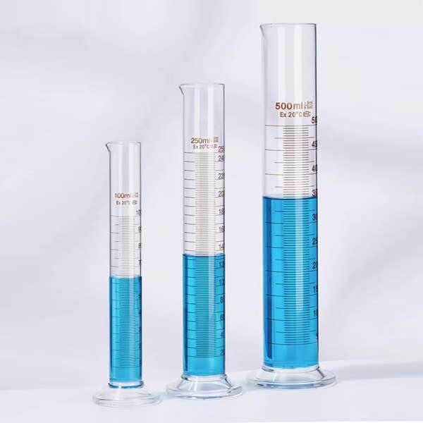 Wholesale 5ml-1000ml Transparent Measuring Cylinder with Stopper Lab Glassware