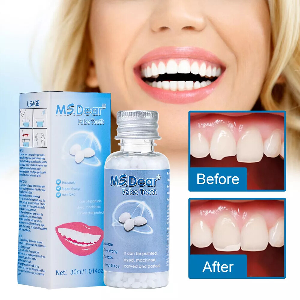 Resin False Teeth Solid Glue Temporary Tooth Repair Moldable Teeth Gap Denture