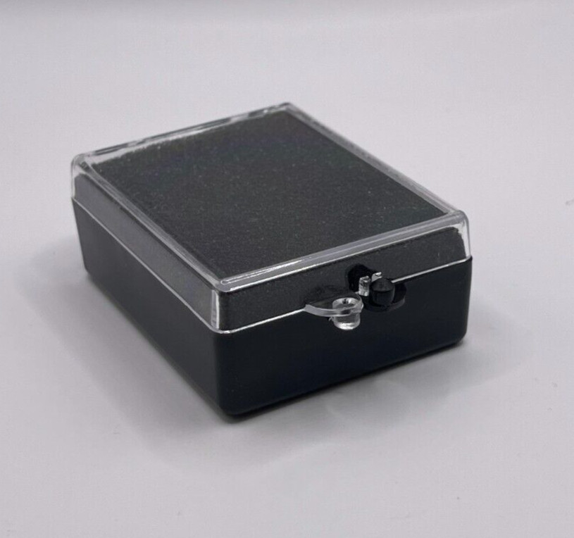 50 Pack, 2″ Black Crown Foam Case Container Hinged Display Box Jewelry Teeth