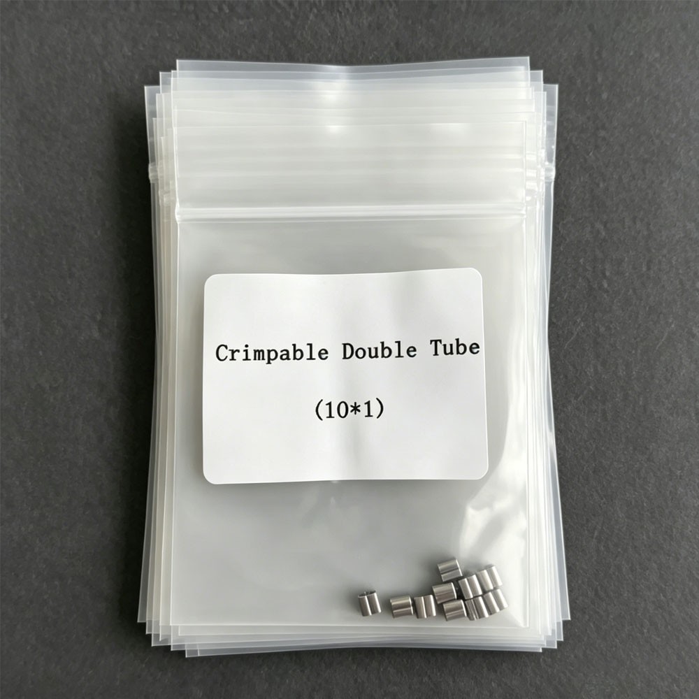 Dental Orthodontic Accessory Crimpable Hook Double Tube/ Cross Type 10pcs/bag