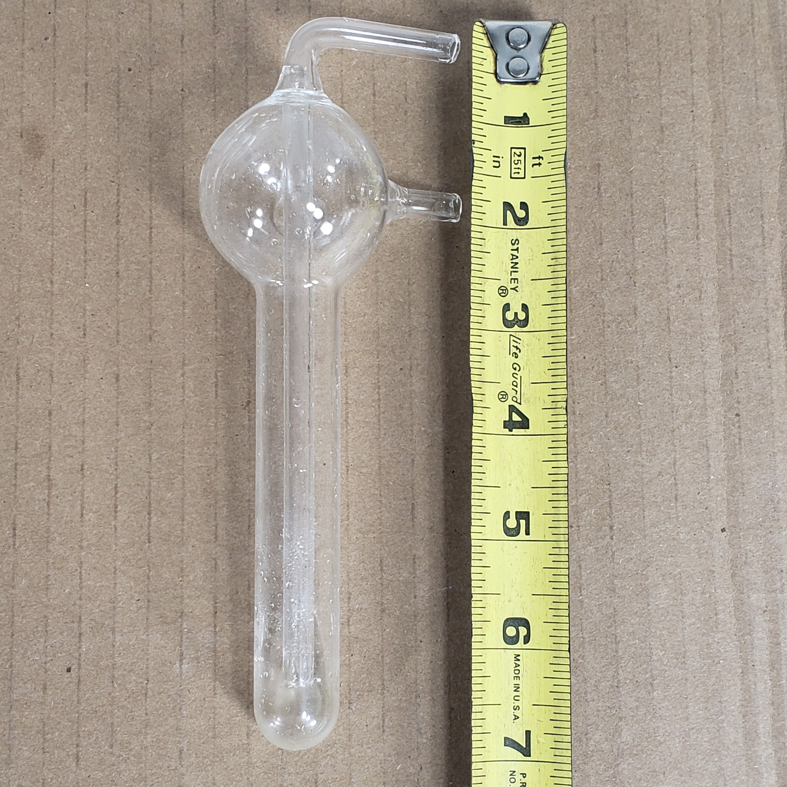 Unbranded Glass Micro Gas Bubbler System 1/4″ Straight Tube Inlet ~7″ Tall