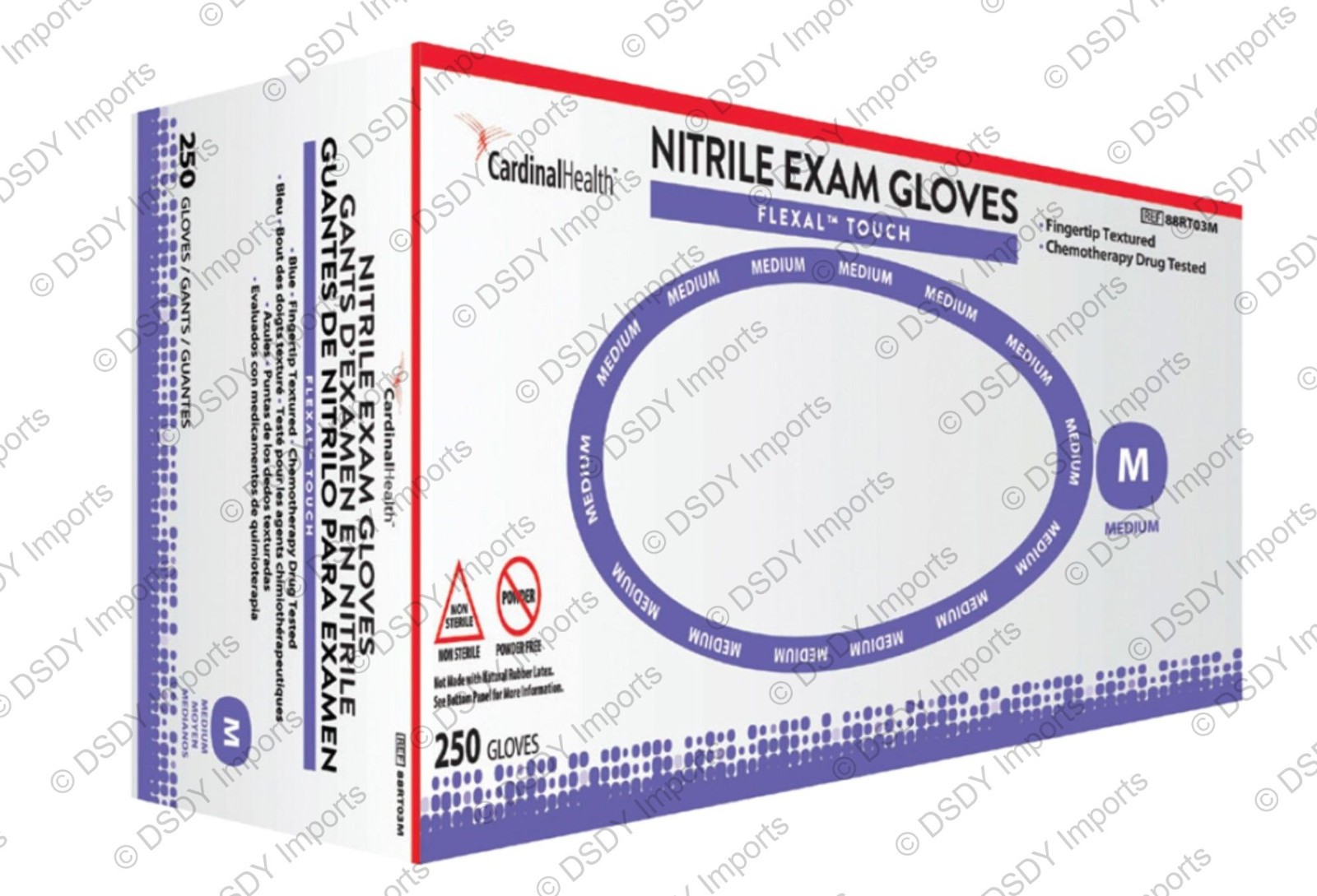 2500 LARGE HALYARD Nitrile STERLING SG Exam gloves (1xCASE) powder & latex free