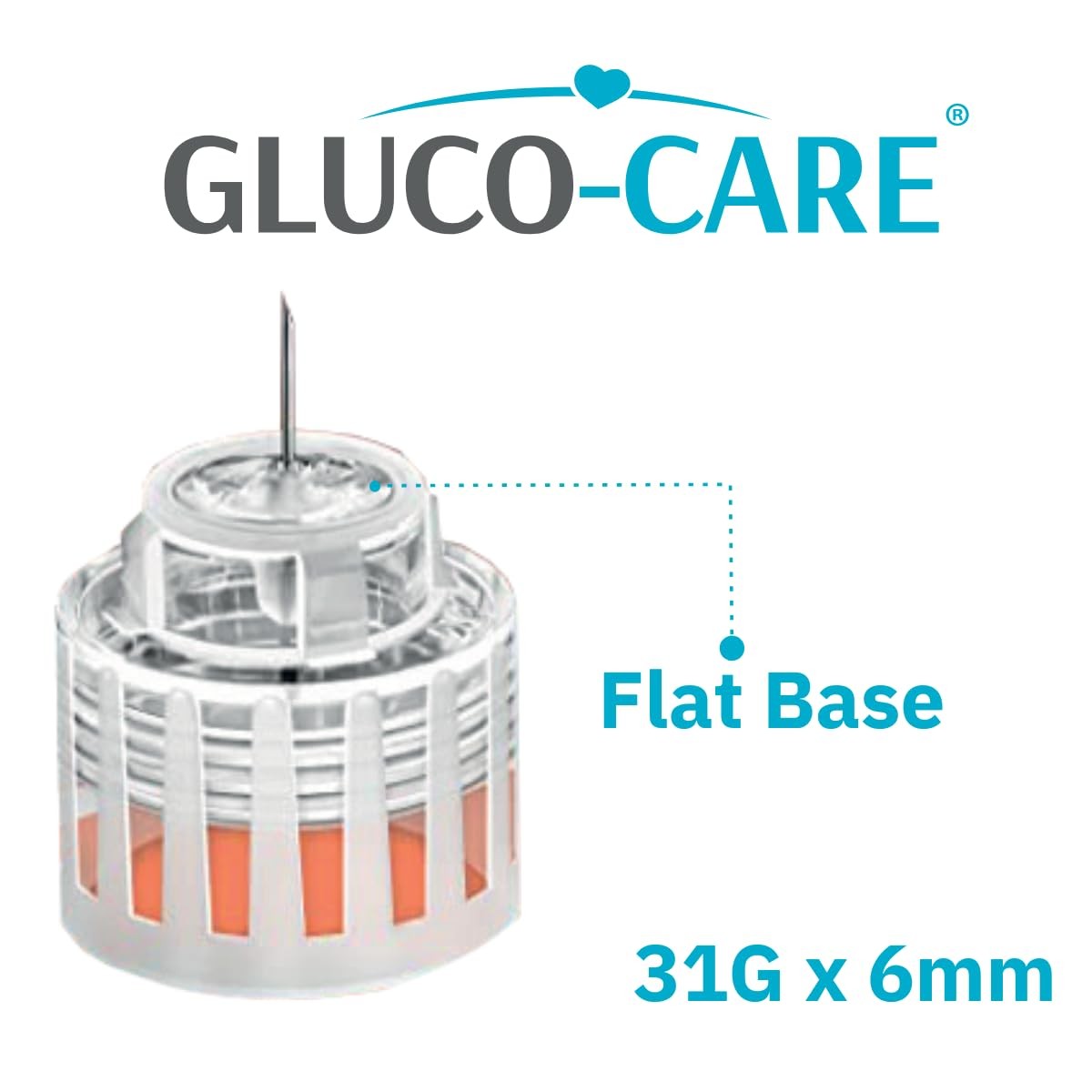 GLUCO-CARE Plus Pen Tip Plus 31G x 6mm, Universal Fit, Comfort Design, 100/bx, F