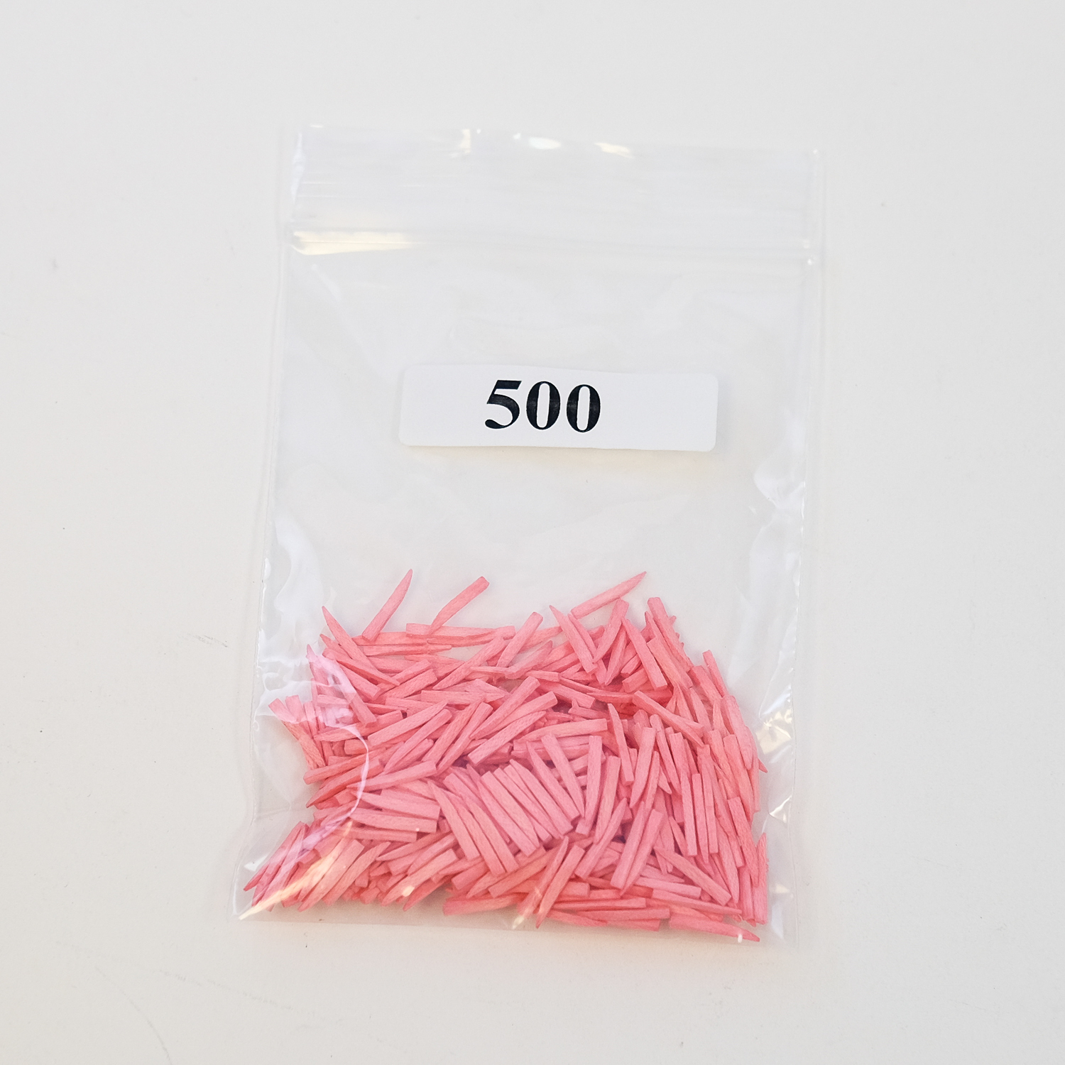 New Dental Disposable Contoured Wood Wedges 500/bag Color Coded Pink Extra Small