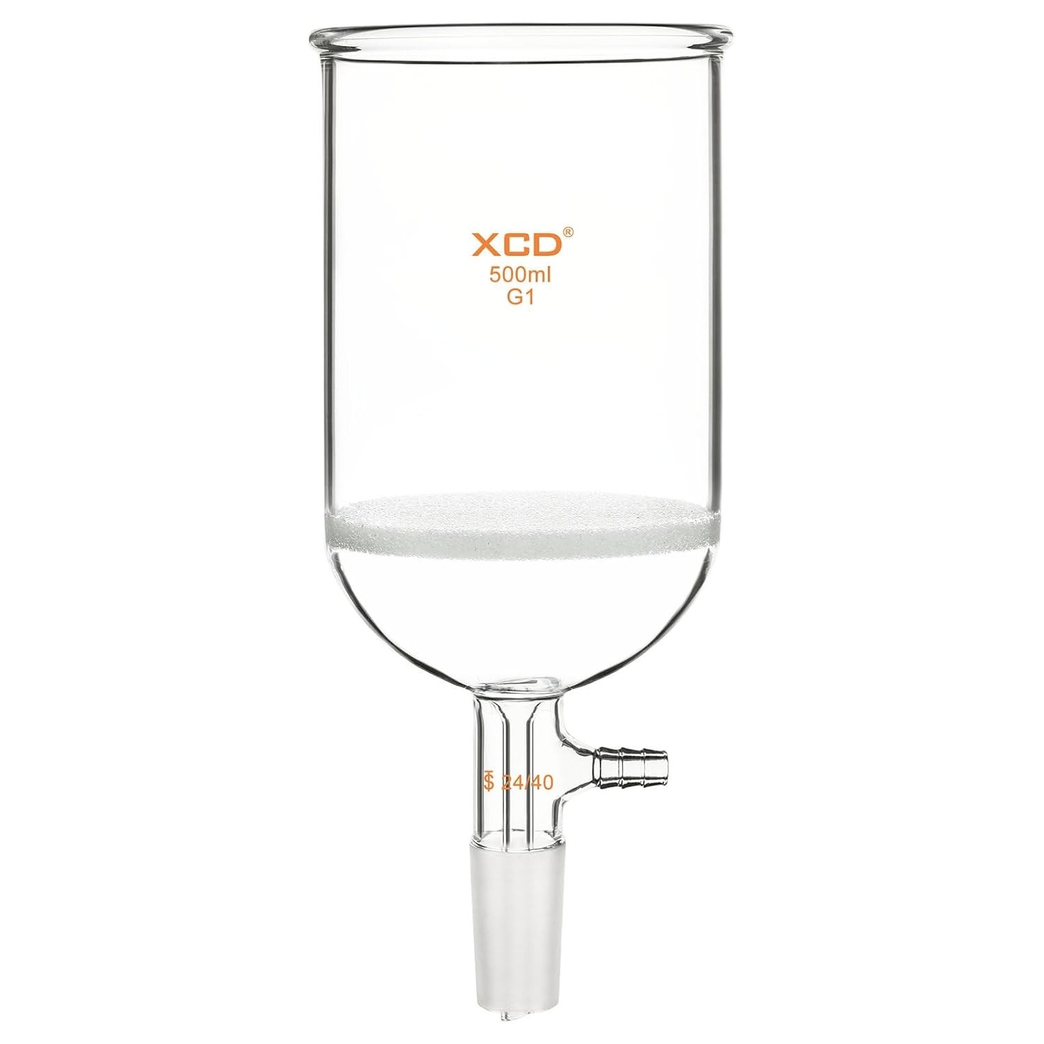 500mL Buchner Funnel G1 Coarse Frit 24/40 Joint Vacuum 94mm ID Lab Glass Filters