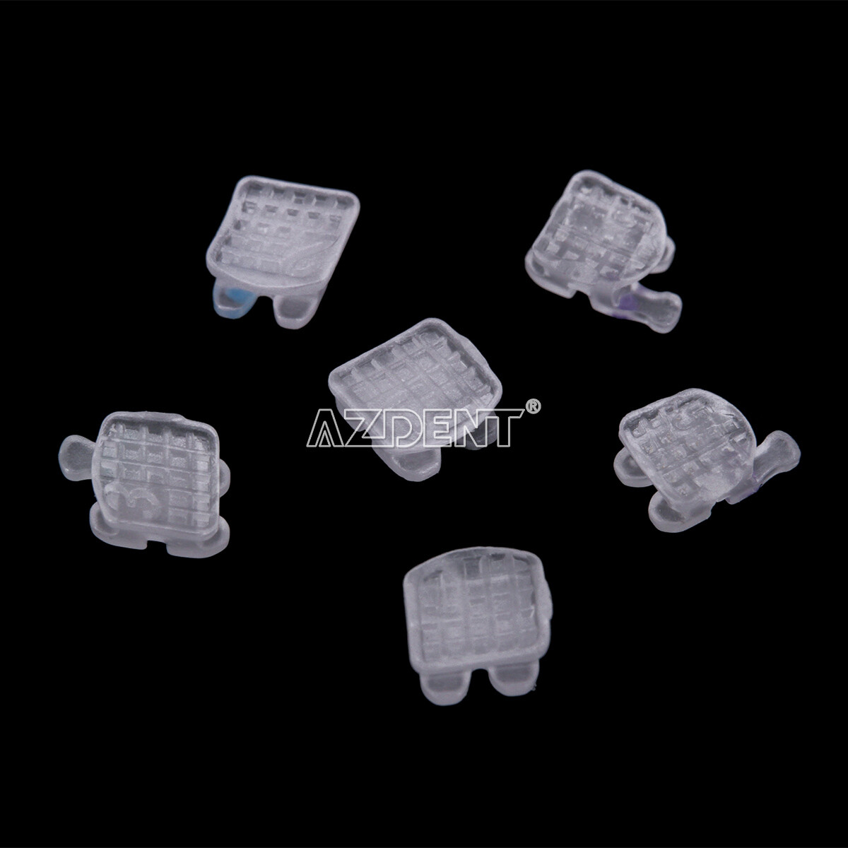 UPS AZDENT Dental Orthodontic Ceramic Brackets Braces Roth 0.022 3-4-5 Hooks