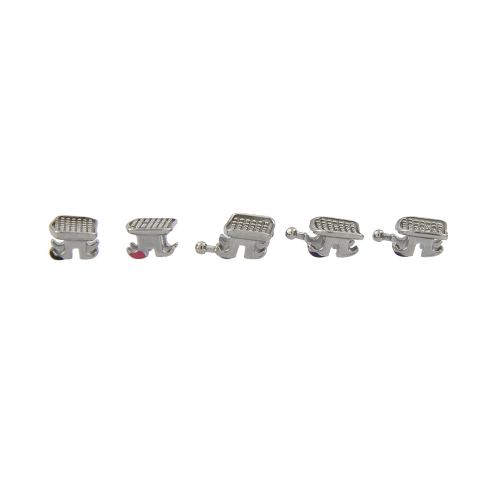 Dental Orthodontic Bracket Braces Metal Mini Roth MBT 018 022 345 Hooks MIM 5-5