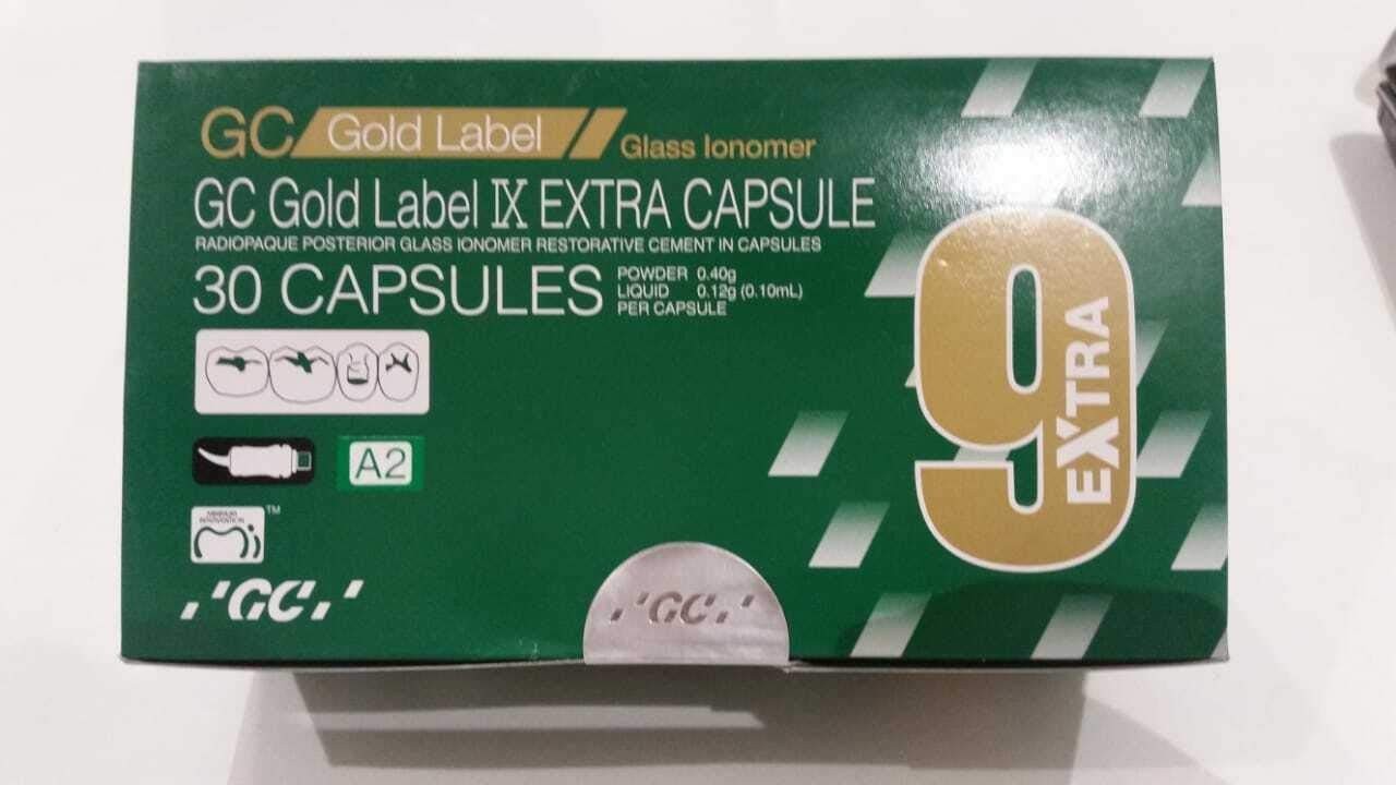 GC FUJI 9 GP EXTRA GIC Cement Posterior Dental Restorative 30 Capsule Pack