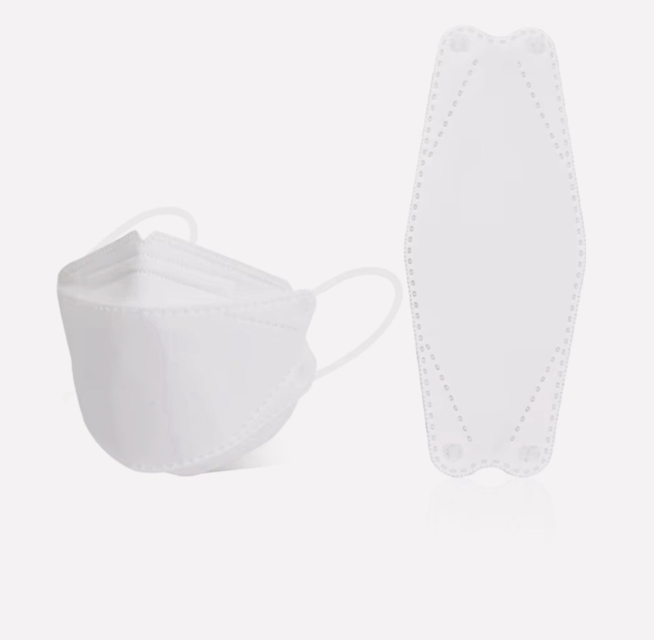 White KN95 Protective 5 Layer Face Mask BFE 95% Disposable KN95 Mask 50 PCS