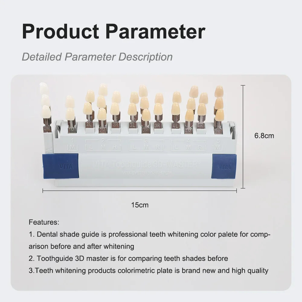 VITA Dental Lab Resin Toothguide 3D Master with Bleached Shade Guide 16/29 Color