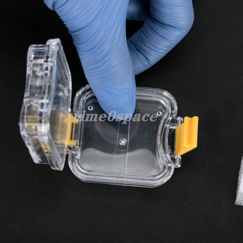 20Pcs Dental Box Jewelry Storage Boxes Hinged Display Clear Membrane Case Small